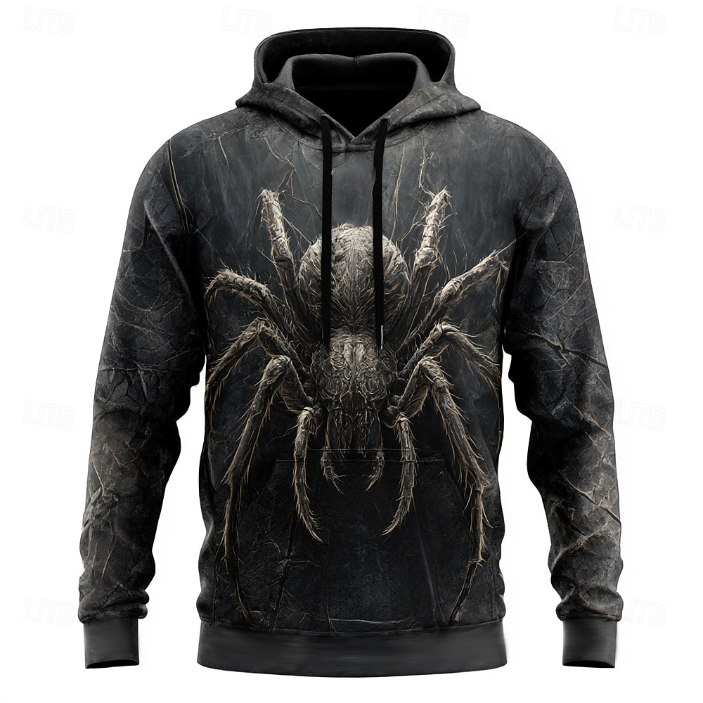 Ανδρικά SPIDER 3D Φούτερ με Κουκούλα Πουλόβερ Απίθανο Πάρτι Μακρυμάνικο Στρογγυλή Ψηλή Λαιμόκοψη Κλαμπ Streetwear Μαύρο 1 Μαύρο Μαύρο 2 Κορδόνι Φθινόπωρο Χειμώνας Σχεδιαστής Τ M L XL XXL XXXL 2026 - $28.99 –P2