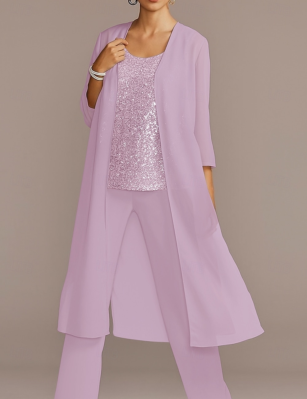 Chiffon 3/4 Sleeve Shrugs Cape  For Party Evening Mother of Bride  Wedding Guest Simple Pure Color Wedding Wraps dress to impress 2025 - CAD $57.99 –P15