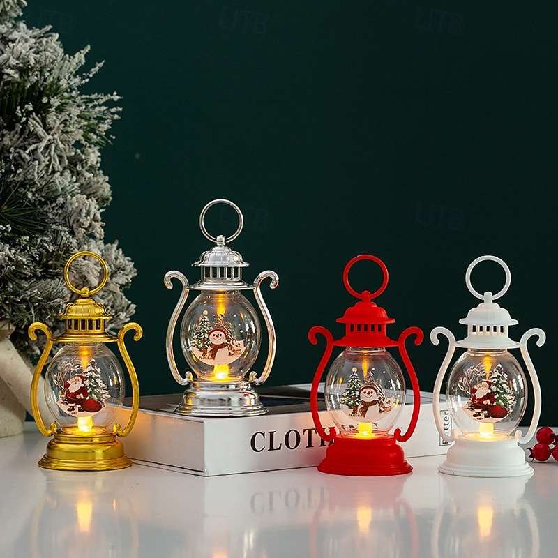 1 Pc 16.2 * 7.1CM Christmas Handheld Lantern LED Electronic Candle Light Desktop Ornament Light Nightlight Decorative Light AG13 * 3 Battery 2025 - CAD $4.99 –P9