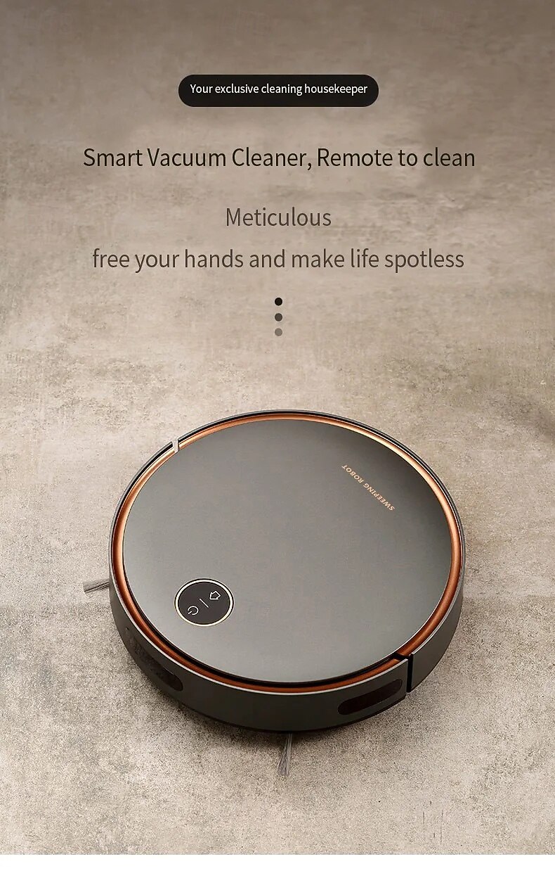 NEW 5000Pa Robot Vacuum Cleaner 3 In 1 Suction Sweeping Mopping Automatic Rechargable Cleaning Sweep Floor for Home Office 2025 - $149.99 –P6