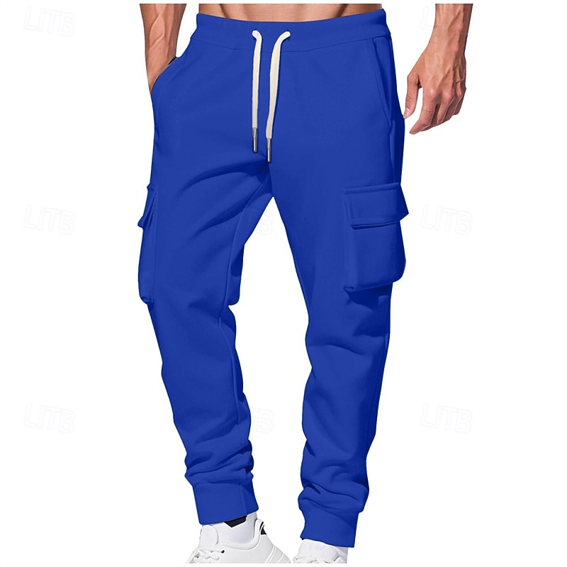 Per uomo Pantaloni da Tuta Cargo Pantaloni da tuta Joggers Pantaloni Coulisse Tasca Elastico in vita Semplice Comodità Quotidiano Sport all'Aperto Moda Casual Rosa Rosso Micro-elastico del 2026 a $20.99 –P10