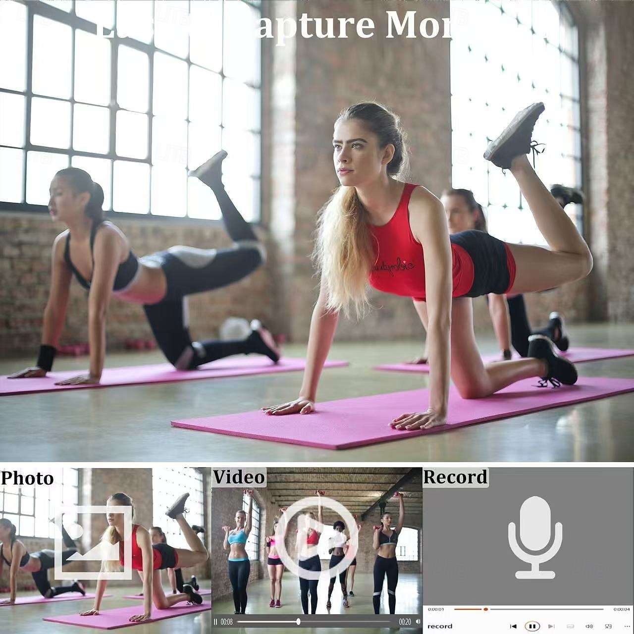 Actiecamera Draagbare Opname Beeld en Videofunctie WiFi Mini 1.3 inch 2.0MP CMOS 1080p 32 GB Straat Valentijnsdag Cadeau 2026 - $44.99 –P7