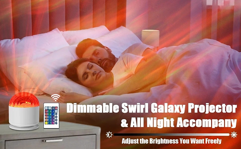 USB LED Projector Night Light Aurora Starry Sky Water Ripple Dynamic Atmosphere Lamp for Bedroom Living Room Decor Holiday Valentine's Day Gift 2026 - $18.99 –P7