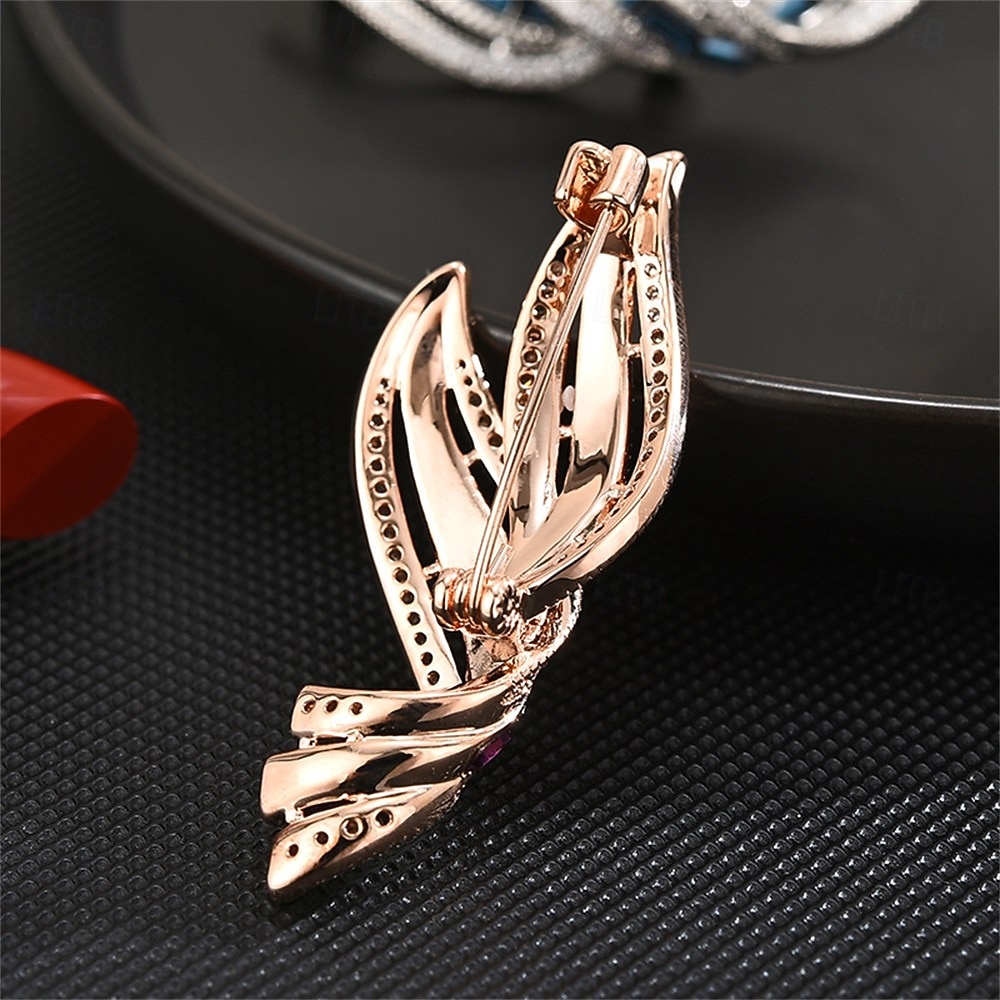 Brooches Classic Retro Leaf Elegant Fashion Personalized Simple Brooch Jewelry Light Pink Blue For Wedding Party Gift Engagement Prom Festival 2026 - $32.99 –P4