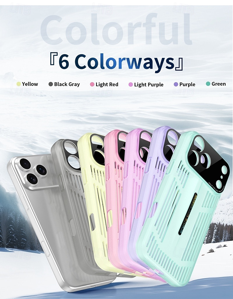 Phone Case For iPhone 17 Pro Max 17 Air 16 15 14 Pro Max 13 Pro Max Back Cover Camera Lens Protector Non-Yellowing Shockproof Retro PC 2025 - $9.99 –P12