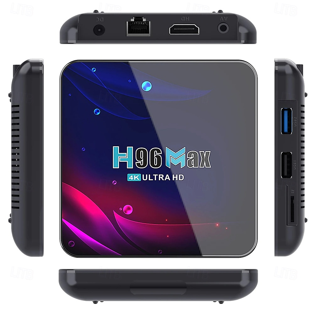 Smart TV Box H96 Max RK3318 Android 11, 4G, 64GB, 32G, 4K, YouTube, Wi-Fi, BT, Media Player, H96Max, TV Box Android 10, Set Top Box, 2GB e 16GB de 2025 por $43.99 –P1
