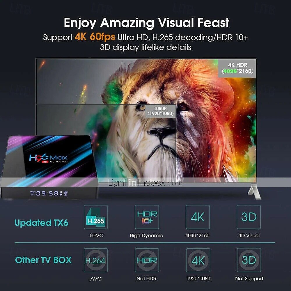 андроид 9.0 h96 max bluetooth 4.0 4k rk3318 2gb 16gb 2025 - $43.99 –P13