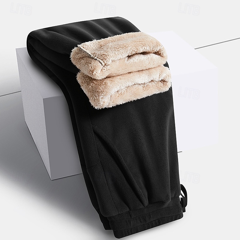 Per uomo Pantaloni da tuta Pantaloni in Pile Pantaloni Pantaloni invernali Coulisse Tasca Elastico in vita Semplice Comodità Caldo Sport all'Aperto Quotidiano Moda Casual Nero Rosa Micro-elastico del 2026 a $26.99 –P3