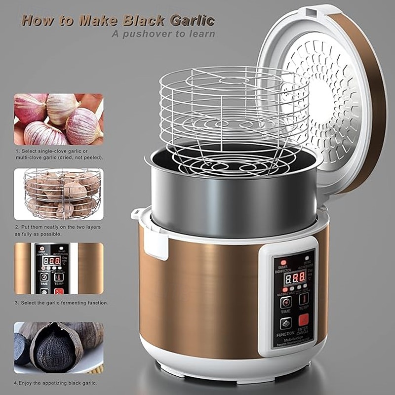 6 Liter Black Garlic Fermenter Automatic Garlic Fermenter Yogurt Machine With Temperature Control 2026 - $342.49 –P1