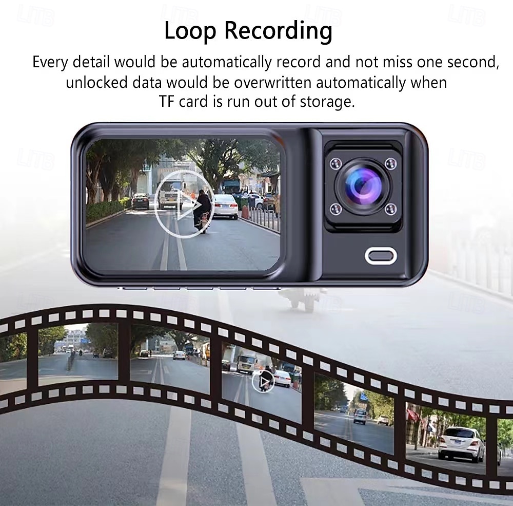 2025年 1080p フルHD / ブート自動録音 車のDVR ９０度 広角の CMOS 2 インチ IPS ダッシュカム ととも​​に エンドレスレコーディング / 高速録音 / ビデオ+写真 4 赤外線LED カーレコーダー  コレクション – $33.99 –P6