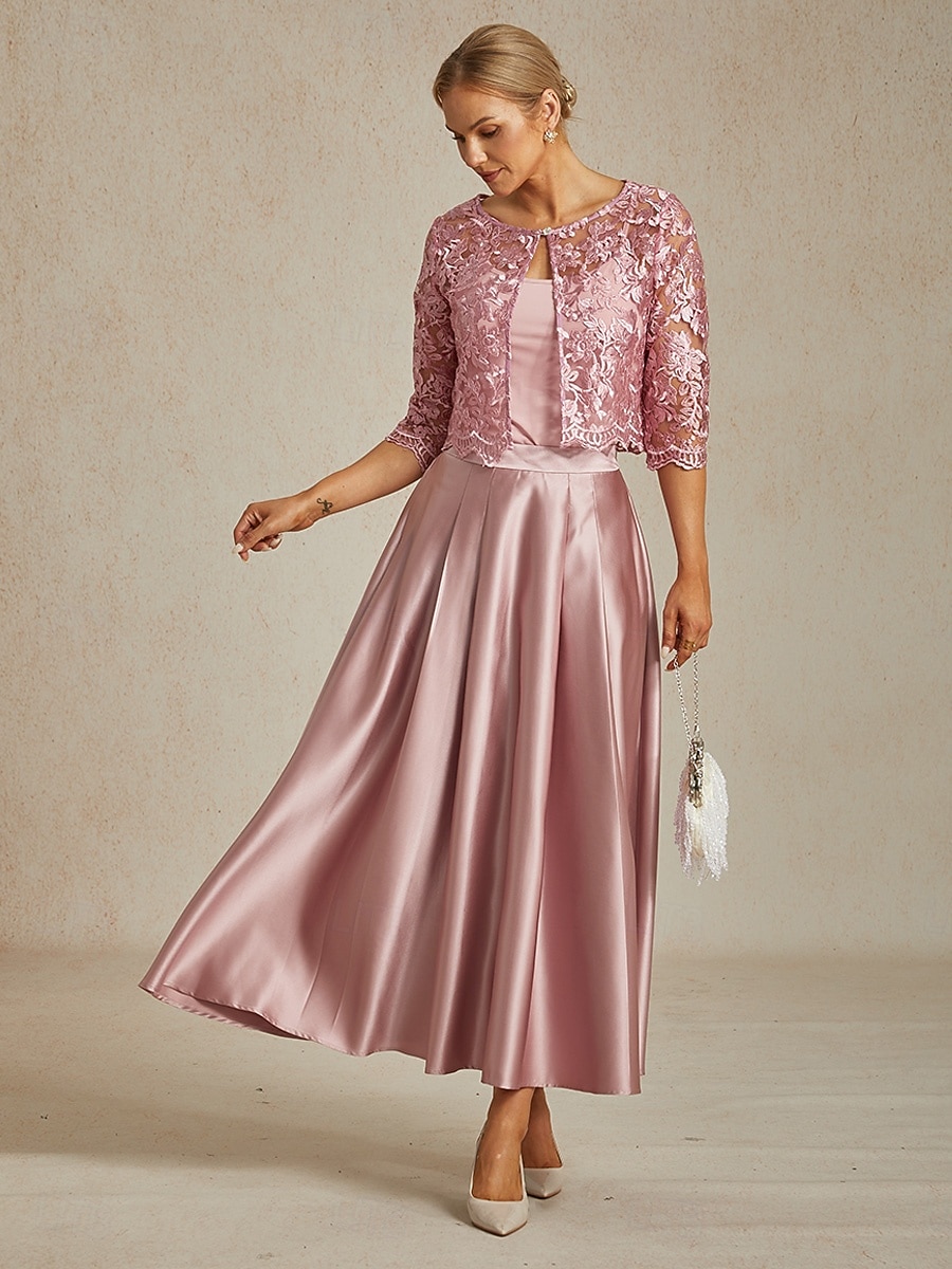 Dámské krajkové topy, bunda, květinový vzor, elegantní, párty, kulatý výstřih, crop topy, svatební, host, večírek, večerní oblečení, krajka, vyšívaná, světle růžová, léto, jaro, podzim 2025 - $49.99 –P9