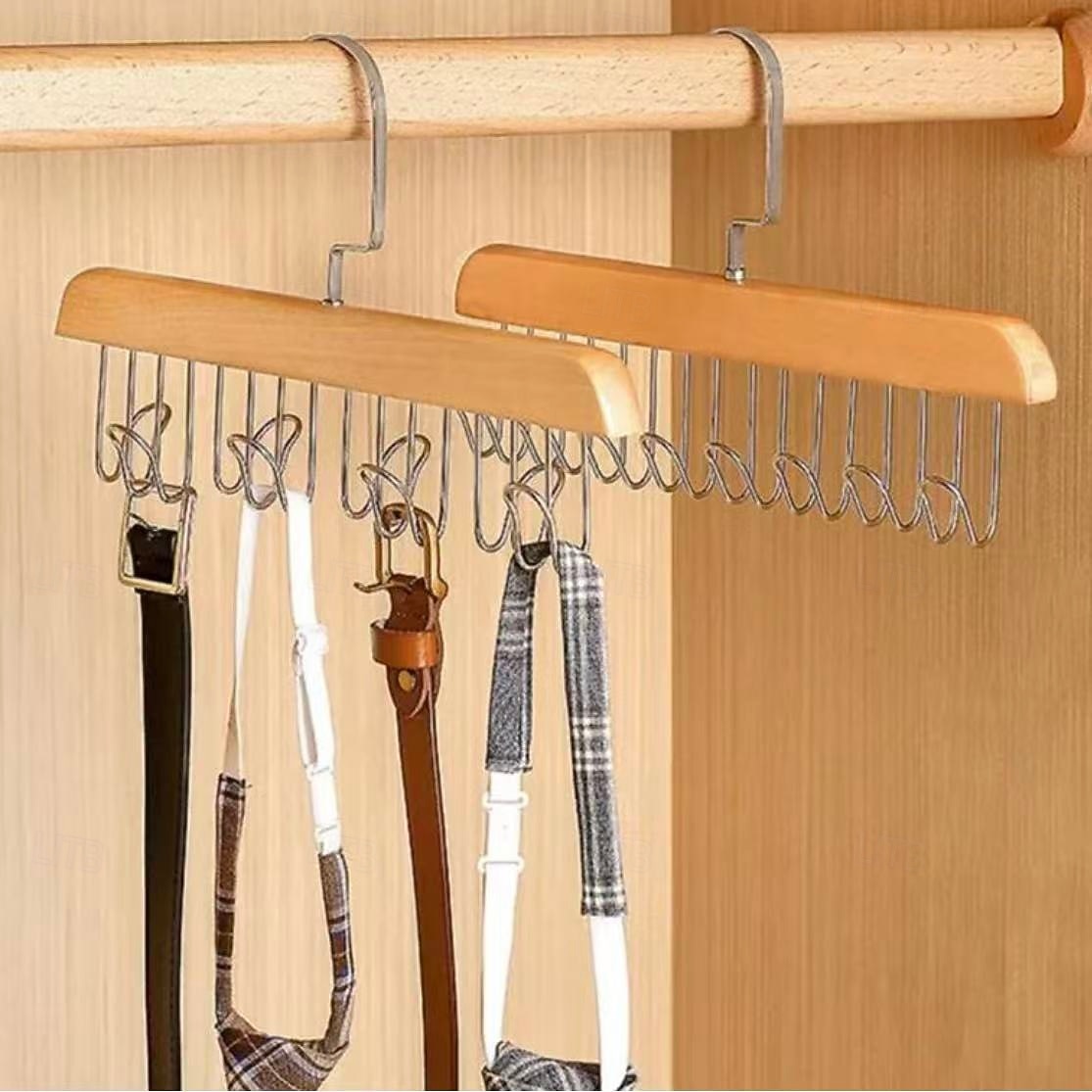 2 db-os csúszásgátló, többfunkciós fa kabátakasztó – falra szerelhető fogas kabátokhoz, sapkákhoz, táskákhoz, sálakhoz és övekhez, hálószobába &otthoni szervező 2026 - $9.99 –P1