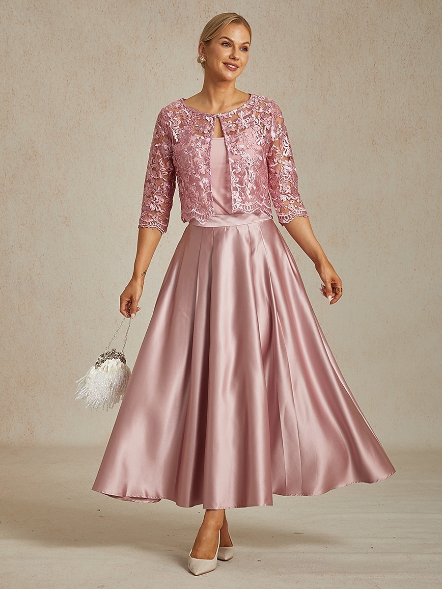 Dámské krajkové topy, bunda, květinový vzor, elegantní, párty, kulatý výstřih, crop topy, svatební, host, večírek, večerní oblečení, krajka, vyšívaná, světle růžová, léto, jaro, podzim 2025 - $49.99 –P8