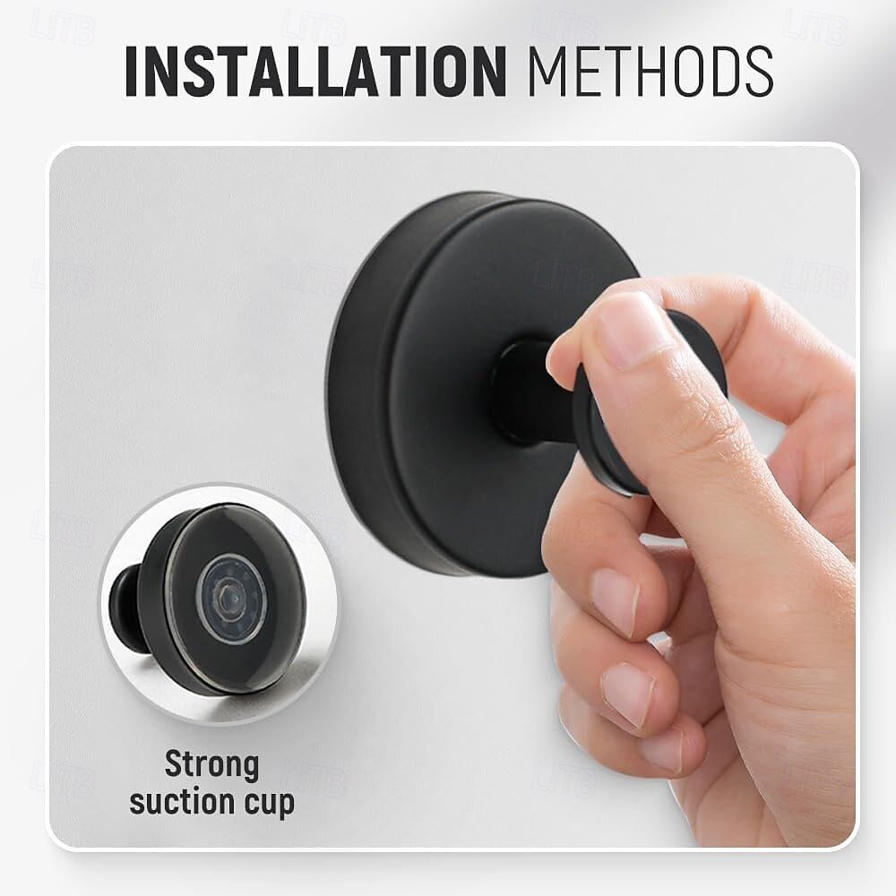 4-pack sugkoppskrokar för kransar på glas, modell sugkoppskrokar utan borrning, kranshängare för ytterdörrar, handdukskrokar i metall för duschar och badrumsspeglar 2026 - $6.99 –P4