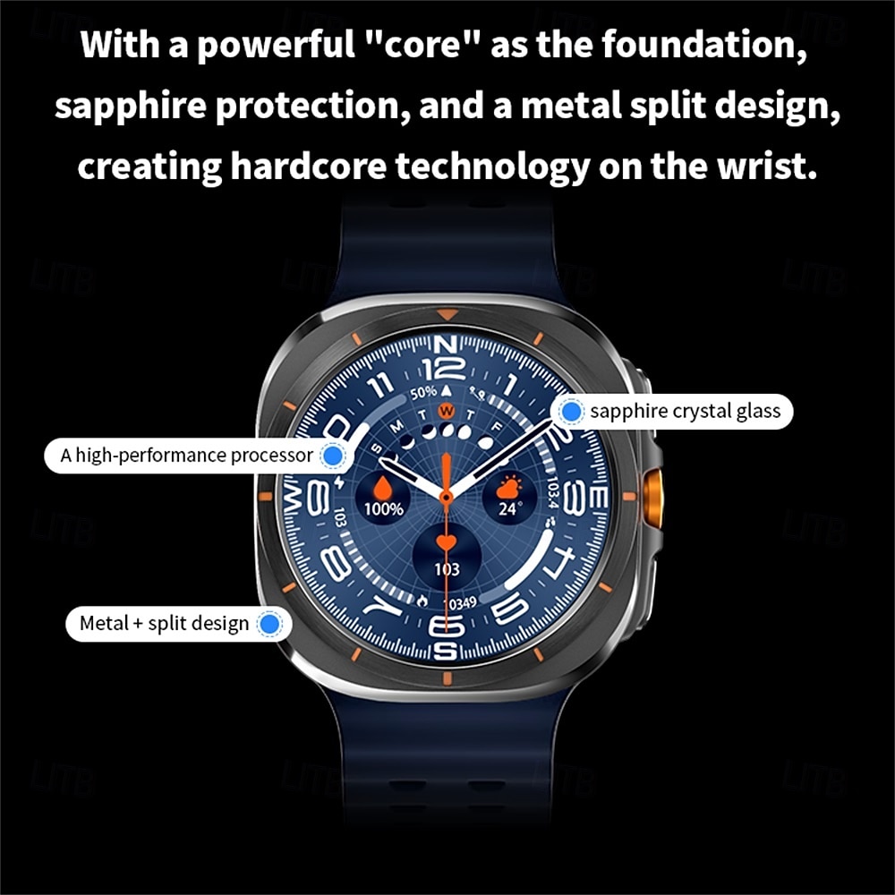 HD8ultra Reloj inteligente 1.46 pulgada Smartwatch Reloj elegante Bluetooth Monitoreo de temperatura Podómetro Recordatorio de Llamadas Compatible con Android iOS Mujer Hombre Larga espera Llamadas 2025 - $52.99 –P2