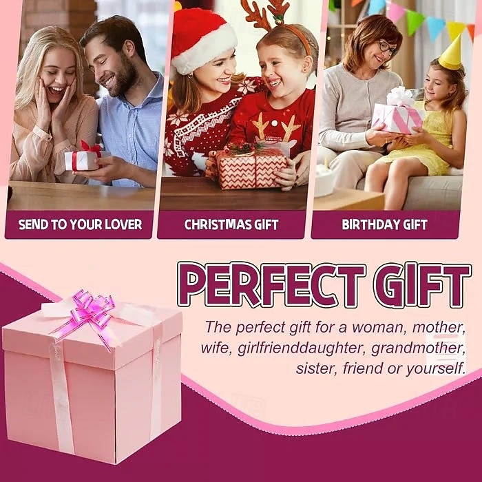 Valentine's Day Surprise Explosion Gift Birthday Christmas Party Candy Box Wedding Proposal Decoration Creative DIY Handmade Explosion Gift Box 2025 - $17.49 –P11
