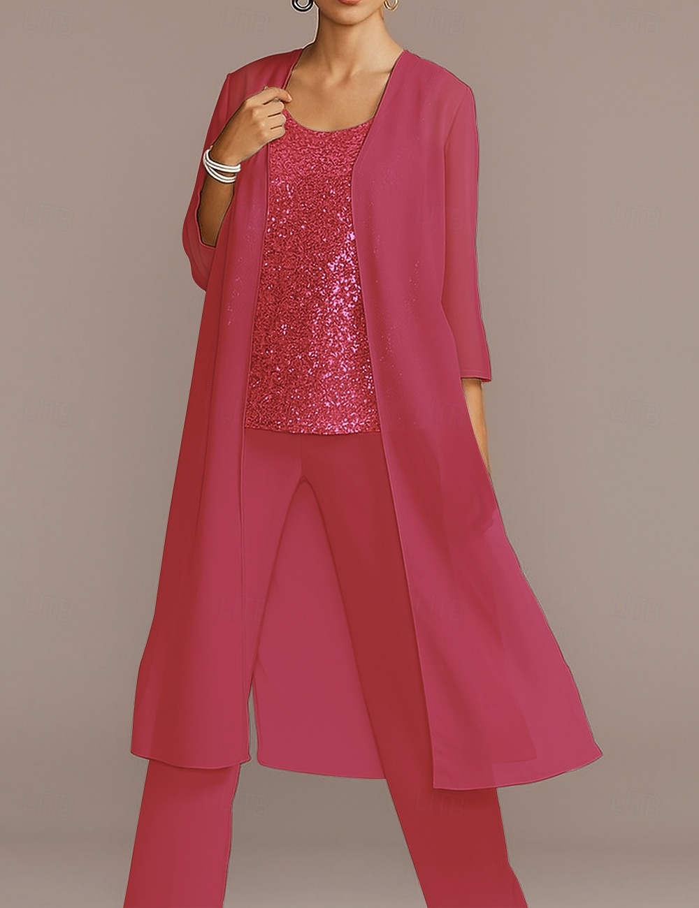 Chiffon 3/4 Sleeve Shrugs Cape  For Party Evening Mother of Bride  Wedding Guest Simple Pure Color Wedding Wraps dress to impress 2025 - CAD $57.99 –P19
