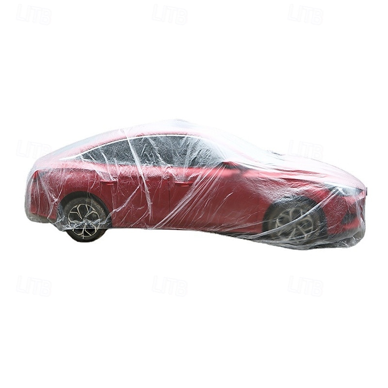 Funda universal transparente para coche, con película de PE resistente y resistente al polvo. &Protección UV, resistente a arañazos, transparente, cobertura total para protección contra todo tipo de 2025 - $34.99 –P1