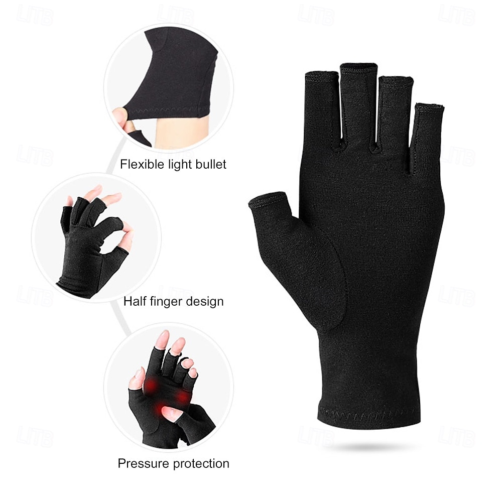 1 par de luvas de compressão para artrite, suporte para alívio da dor, tendinite do túnel do carpo, doença reumatoide, suporte para pulso, esportes ao ar livre, ciclismo, corrida, exercícios, de 2026 por $10.49 –P6