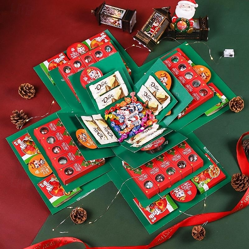 Valentine's Day Surprise Explosion Gift Birthday Christmas Party Candy Box Wedding Proposal Decoration Creative DIY Handmade Explosion Gift Box 2025 - $17.49 –P6