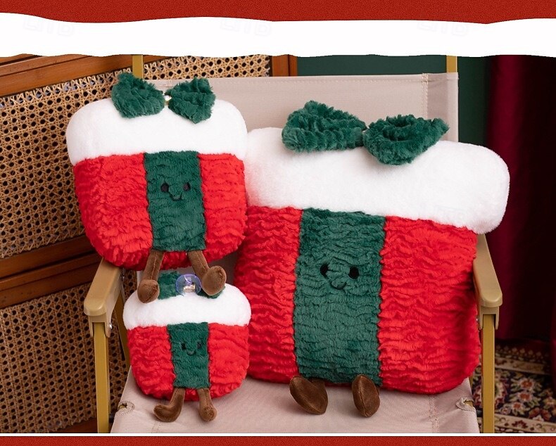 nuovo regalo di Natale - simpatico pupazzo di peluche a forma di omino di pan di zenzero &cuscino a ciambella, decorazione per la casa delle feste, ornamento imbottito del 2025 a $19.49 –P5
