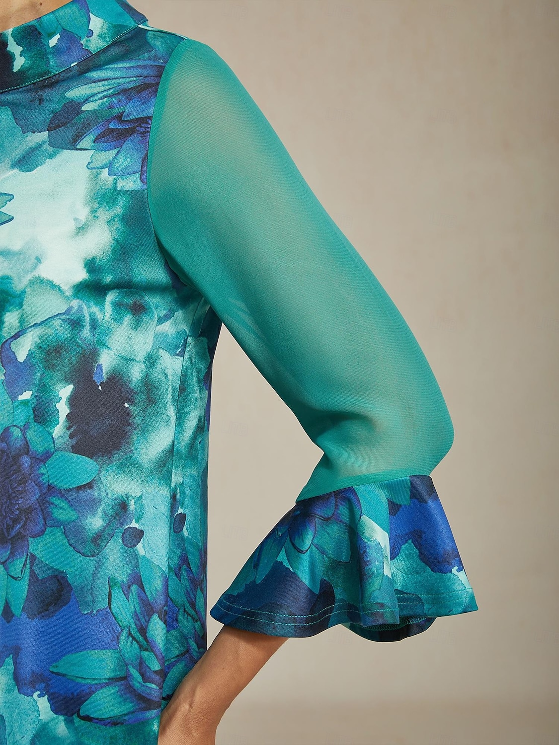 Chemisier femme vert tie dye floral pull en tricot extensible coupe confortable décontracté vacances printemps été automne de 2025 ? $61.99 –P4