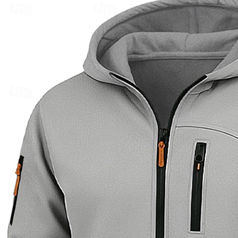 Férfi Kapucnis felsőrész Teljes cipzáros kapucnis Gyapjú pulóver Taktikai kapucnis pulóver Fekete Fehér Katonai zöld Burgundi vörös Sötétkék Kapucni Sima Texturált Sport & Szabadtéri Hétköznapi Napi 2025 - $23.99 –P10