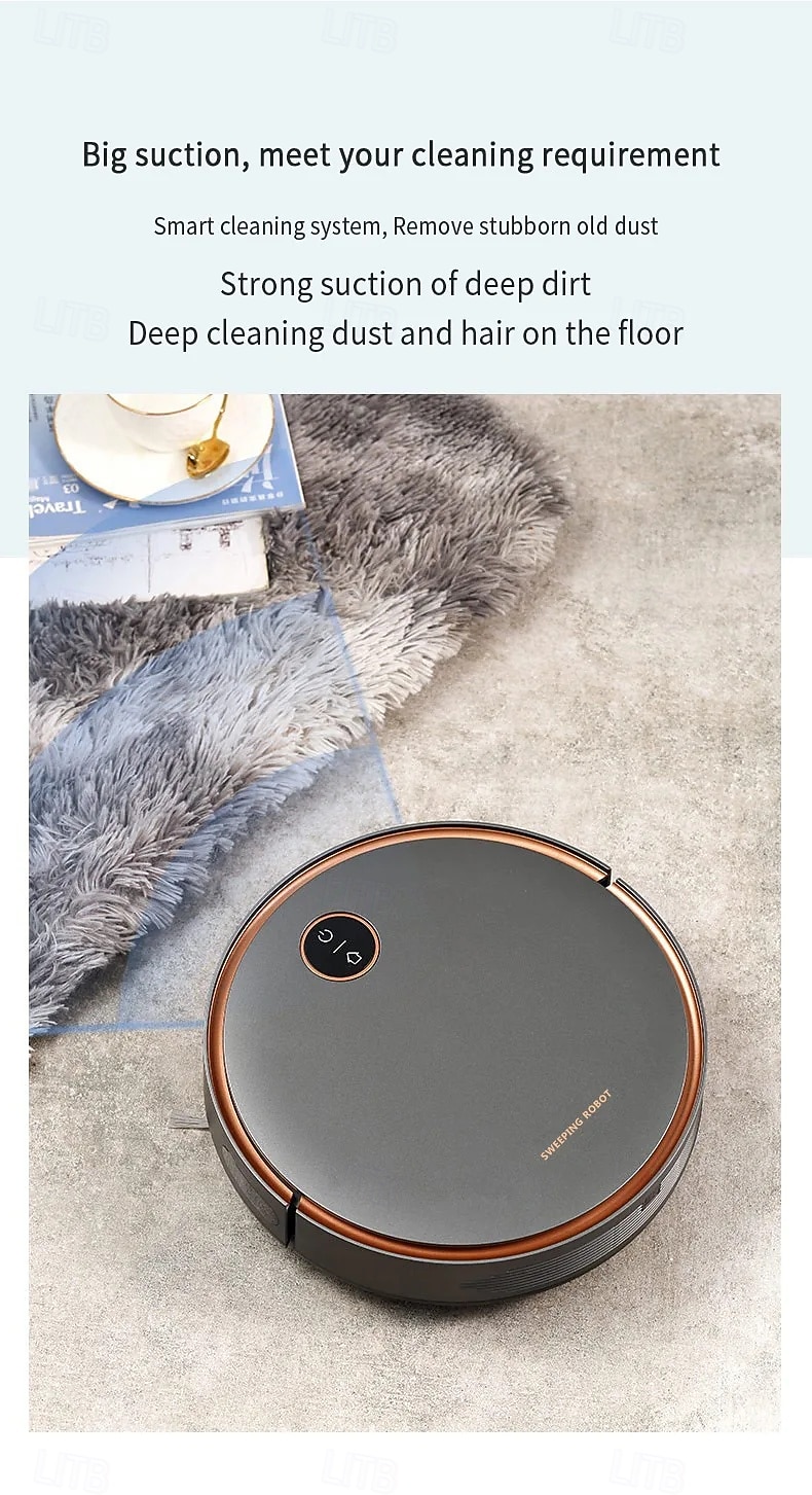 NEW 5000Pa Robot Vacuum Cleaner 3 In 1 Suction Sweeping Mopping Automatic Rechargable Cleaning Sweep Floor for Home Office 2025 - $149.99 –P7