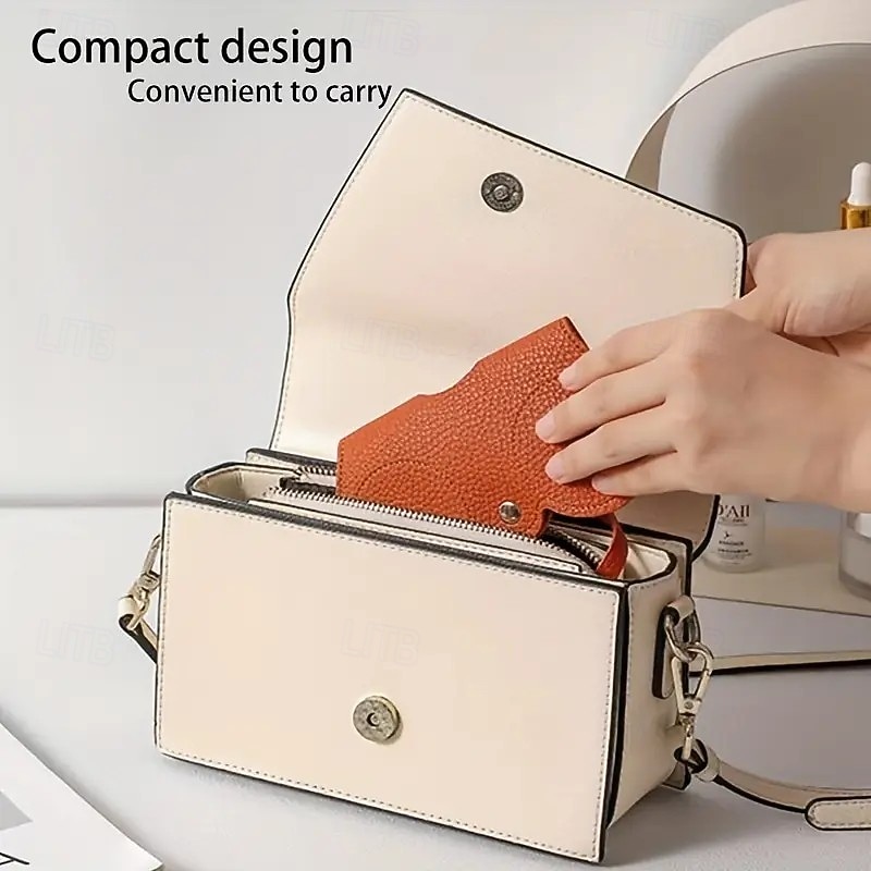 Мягкая кожаная сумка для солнцезащитных очков, 5 пар, портативный футляр для очков для женщин и мужчин, мягкий войлочный органайзер для очков с ремешком 2025 - $15.99 –P4