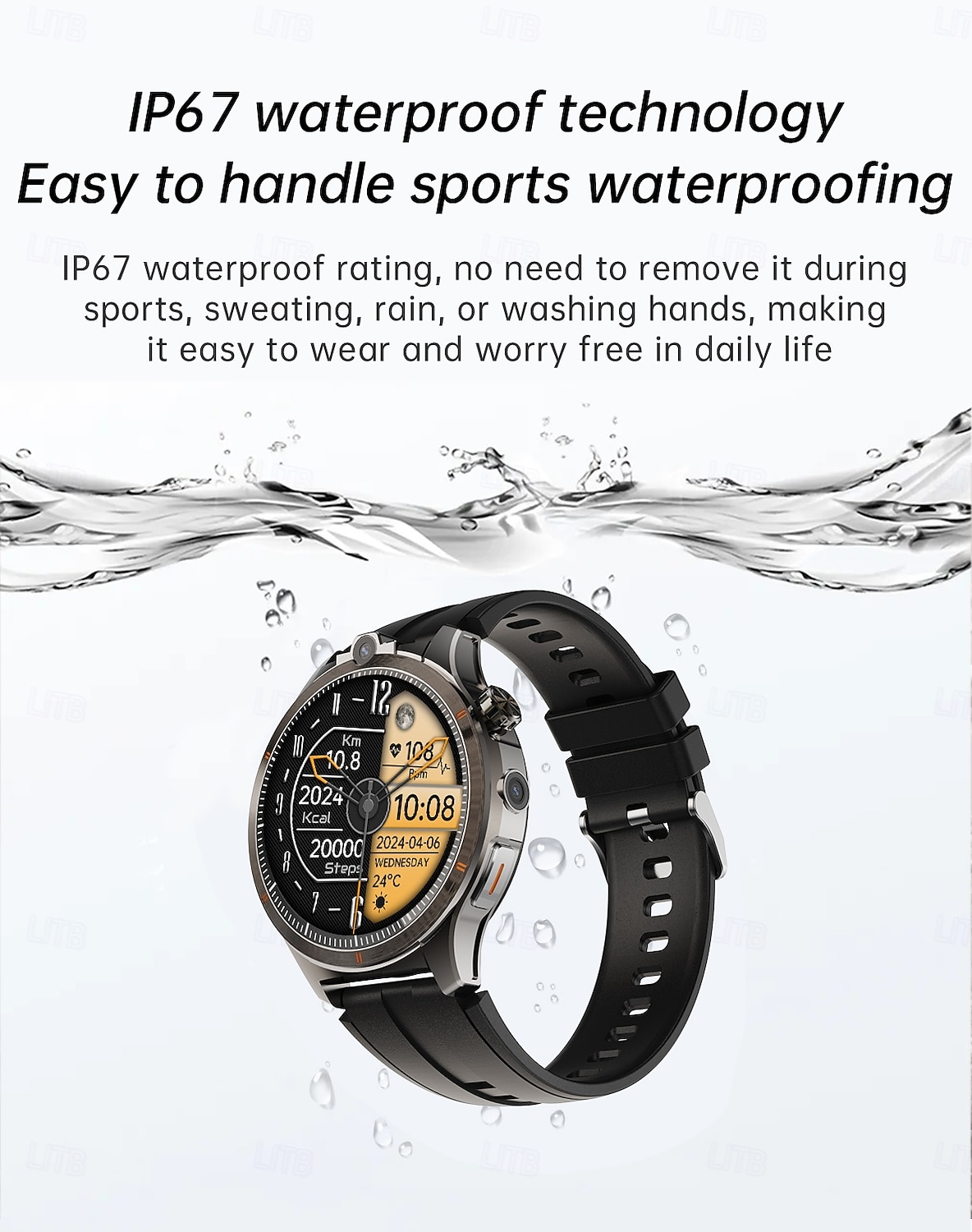 LW9 Montre intelligente 1.43 pouce Smartwatch Montre Connectée Bluetooth 4G Surveillance de la température Podomètre Rappel d'appel Compatible avec Android iOS Hommes GPS Longue Veille Appels Mains de 2025 ? $131.99 –P16