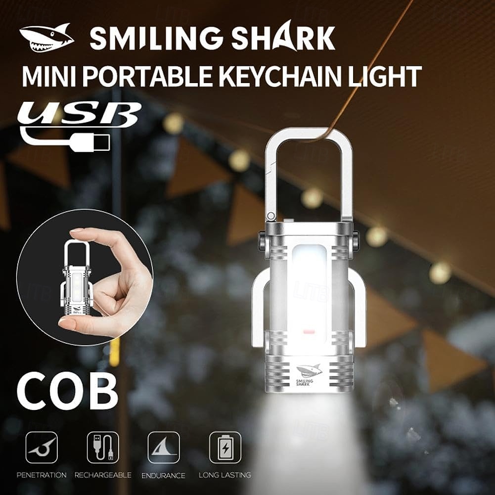 USB-C újratölthető kulcstartós zseblámpák, távolsági tompított fényszórós mini zseblámpák, cob kulcstartós munkalámpa 6 világítási móddal, könnyű, fényes mini kulcstartó lámpa sétáláshoz, kereséshez 2025 - $16.49 –P3