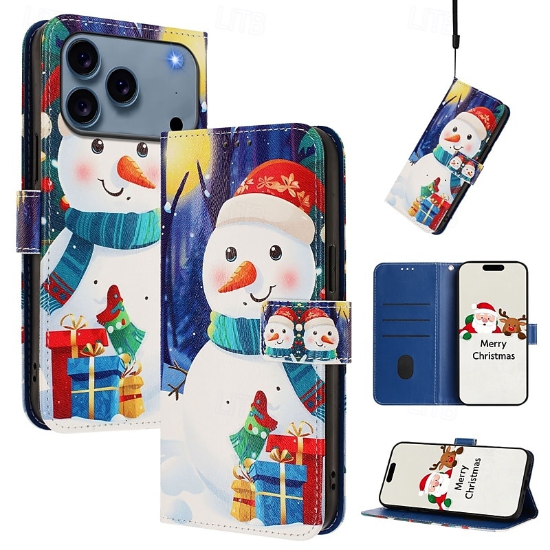 телефон Кейс для Назначение SSamsung Galaxy 17 Pro Max 17 Air i16 15 14 Pro Max Plus 13 Pro Max Кошелек для карт Полная защита тела с ремешком Защита от удара Рождество ТПУ Кожа PU 2025 - $11.99 –P1