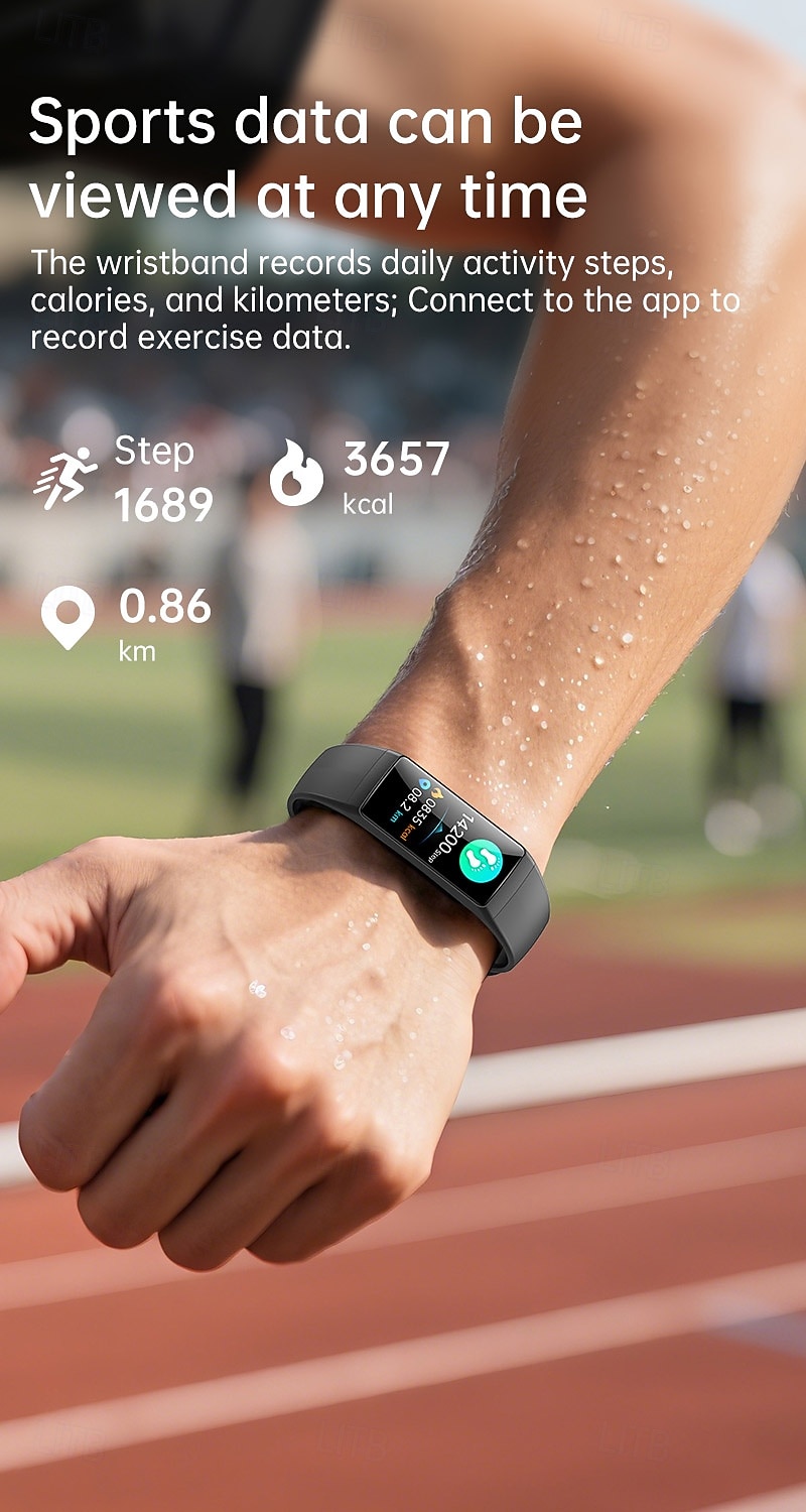 BK05 Smart Watch 0.96 inch Smart Band Fitness Bracelet Bluetooth Pedometer Call Reminder Fitness Tracker Compatible with Android iOS Unisex Long Standby Waterproof Media Control IP68 44mm Watch Case 2026 - $39.99 –P1