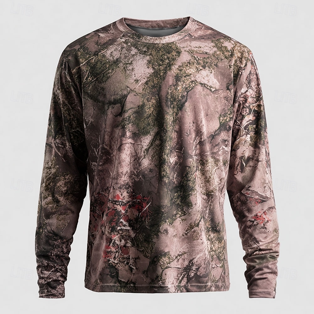 Per uomo Mimetico Maglietta Manica Lunga maglietta Stampa 3D Girocollo Camicia Moda All'aperto Streetwear Sport all'Aperto Caccia verde 1# Verde 2# Rosso Estate Primavera Abbigliamento S M L XL XXL del 2026 a $21.99 –P3