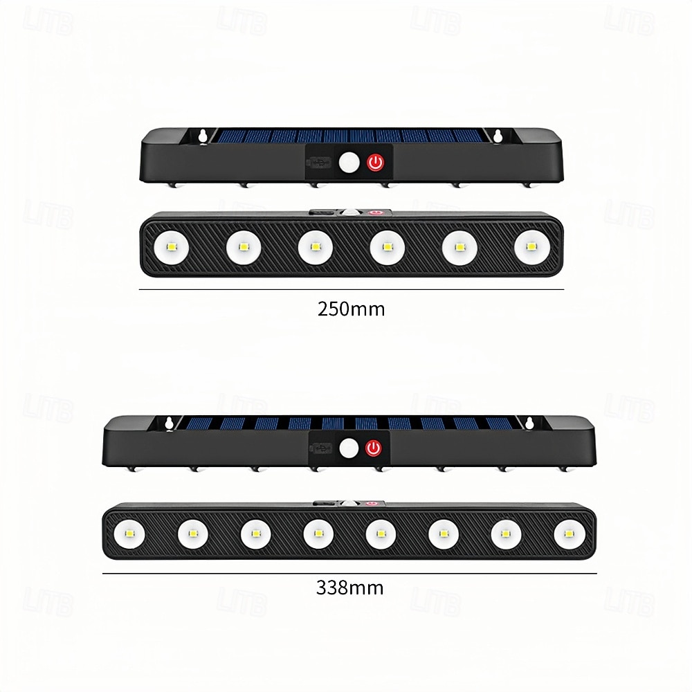6 Leds 8Leds Solar Courtyard Strip Wall Light Outdoor Garden Intelligent Sensing Wall Washing Light With Home Sign Atmosphere Light  1PC 2026 - $21.99 –P1
