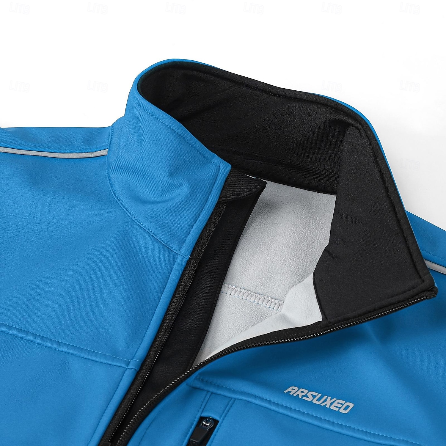 Arsuxeo Men's Cycling Jacket Windbreaker Fleece Jacket Winter Warm Ventilation Back Pocket Comfortable Bike Jacket Tracksuit Mountain Bike MTB Road Bike Cycling City Bike Cycling Black Red Blue Bike 2025 - $29.99 –P18