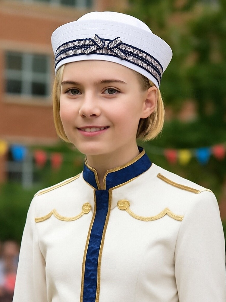 Damska czapka marynarska z napisem z kryształków, stylowa czapka do strojów K-pop, na bal maskowy i jako dodatek do kostiumów scenicznych 2025 - $18.99 –P6