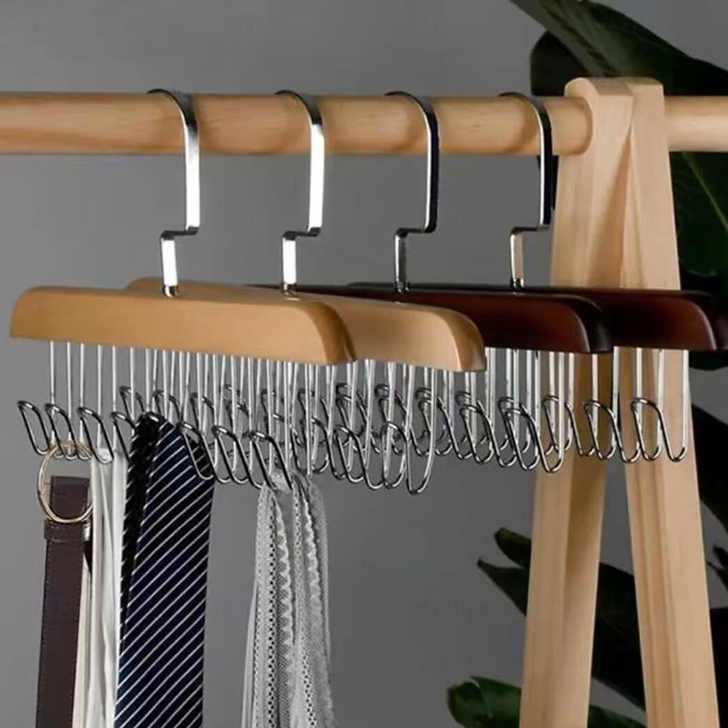 2 db-os csúszásgátló, többfunkciós fa kabátakasztó – falra szerelhető fogas kabátokhoz, sapkákhoz, táskákhoz, sálakhoz és övekhez, hálószobába &otthoni szervező 2026 - $9.99 –P2