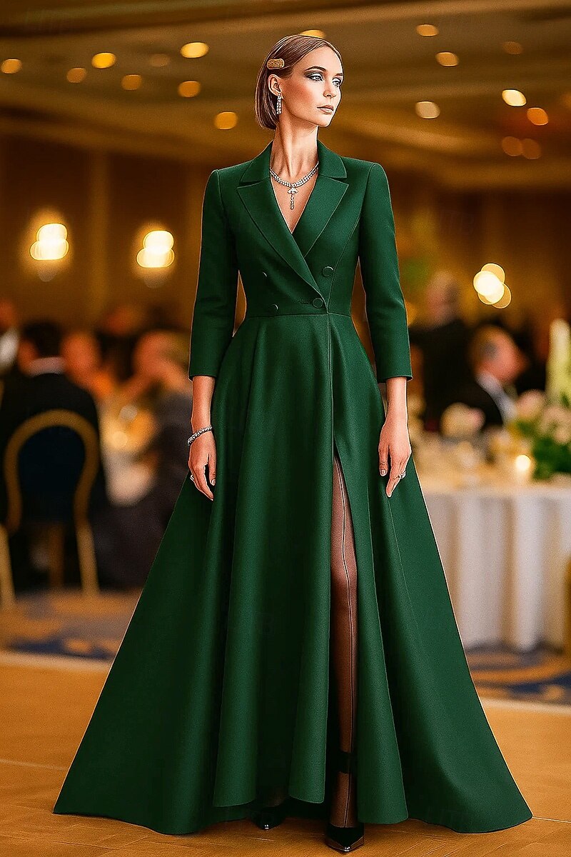green formal wedding guest dress GHAKKE Womens Mock Neck Satin Evening Gown Elastic High Waist Cocktail Elegant Maxi Bridesmaid (Color : Dark Green, Size : X-Large) : Clothing, Shoes & Jewelry shoulder neckline of this dress AW.Bridal Mermaid Straight Neckline Tea