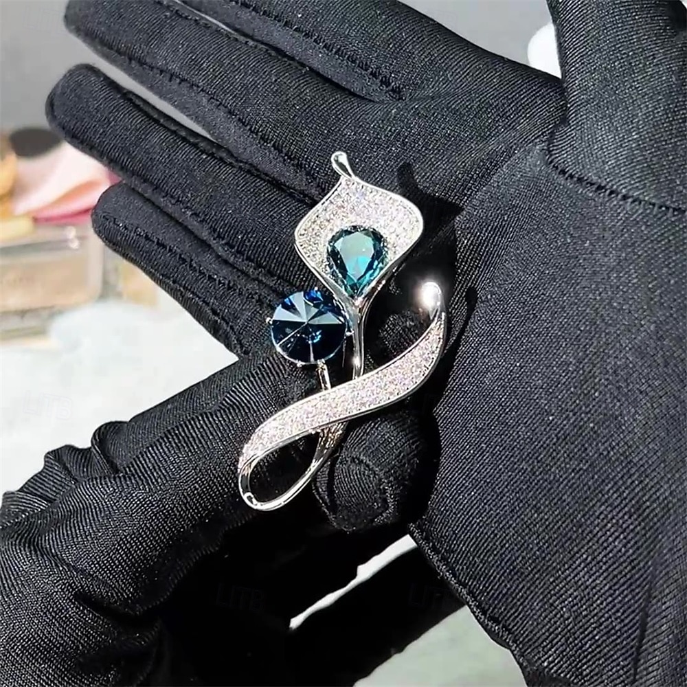 Brooches Classic Flower Fashion Simple Brooch Jewelry Silver For Wedding Party Gift Engagement Prom Festival 2026 - $27.99 –P5