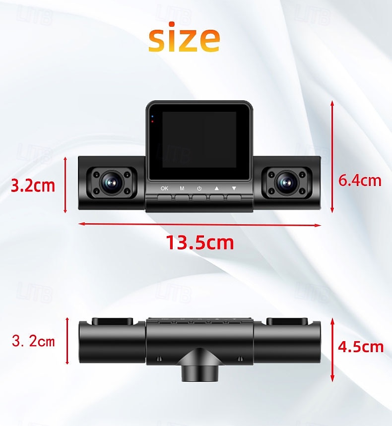1080p Full HD / Boot automatic recording Car DVR  Wide Angle 2 inch Dash Cam with Loop recording / Fast recording / Video  photo 4 infrared LEDs Car Recorder 2025 - $46.99 –P4