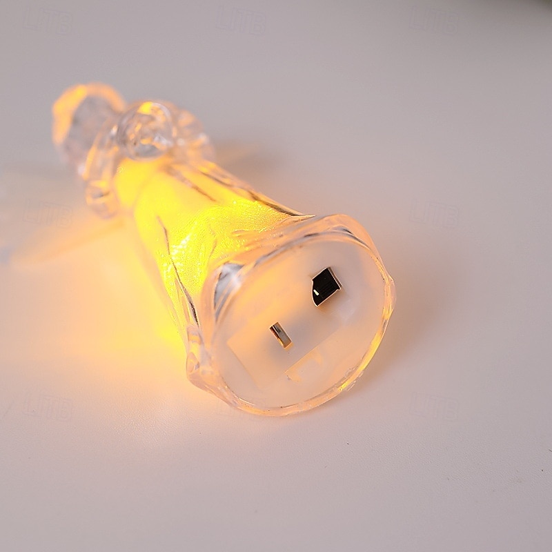1 Stück 11,5 x 4,3 cm LED-Lichtstreifen für Weihnachten und Halloween, elektronisches Engel-Ornamentlicht aus Acryl-Imitationskristall, Nachtlicht für Schlafzimmer und Esszimmer im Innen- und 2025 - $4.49 –P14