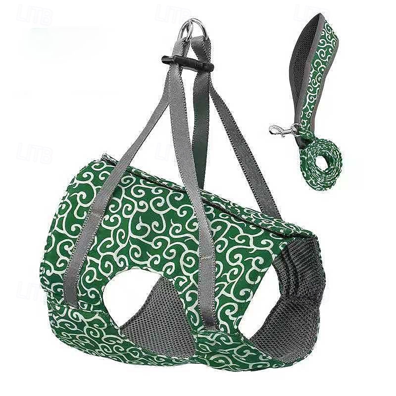 Cat Dogs Vest Harness and Leash, Anti-Break Away Chest Strap, Cats Clothes, Breathable Cat Harness Set, Escape Proof Soft Adjustable Vest Harnesses for Cats for Girl & Boy Cat Walking 2025 - $16.49 –P13