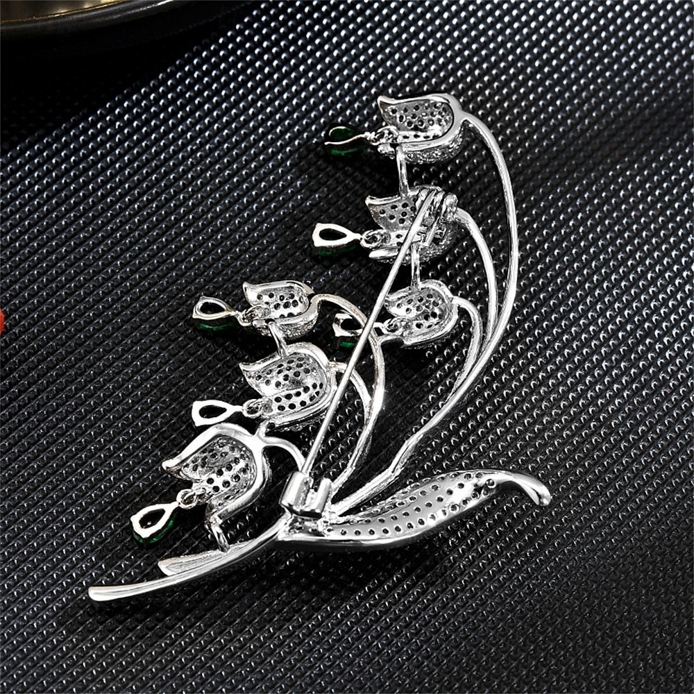 Broschen Klassisch Retro Blume Elegant Mode Personalisierte Einfach Luxus Brosche Schmuck Weiß / Silber Perlenrosa Grün Für Hochzeit Party Geschenk Verlobung Abschlussball Festival 2025 - $34.99 –P5