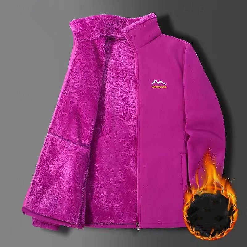 Pentru femei Jachetă cu fermoar complet Jachetă din fleece polar Rezistent la Vânt Cald Cu buzunare Manșon Lung Sport Culoare solidă Topuri Pentru Sală de fitness Exterior Alergat Îmbrăcăminte de 2026 - $26.99 –P10