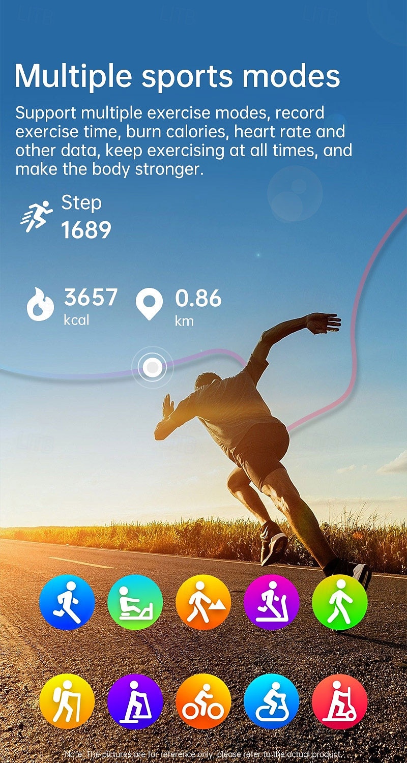 BK05 Smart Watch 0.96 inch Smart Band Fitness Bracelet Bluetooth Pedometer Call Reminder Fitness Tracker Compatible with Android iOS Unisex Long Standby Waterproof Media Control IP68 44mm Watch Case 2026 - $39.99 –P5