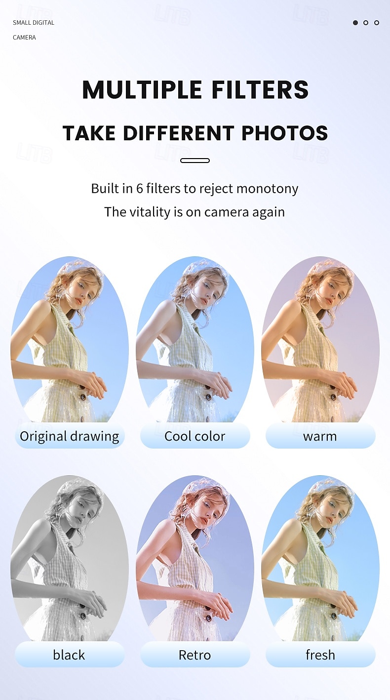 מצלמה דיגיטלית מיני רטרו HD 1080p לסטודנטים עם מחזיק מפתחות נייד, פלאש ותא סוללה נייד להקלטת תמונות ווידאו. 2025 - $32.99 –P8