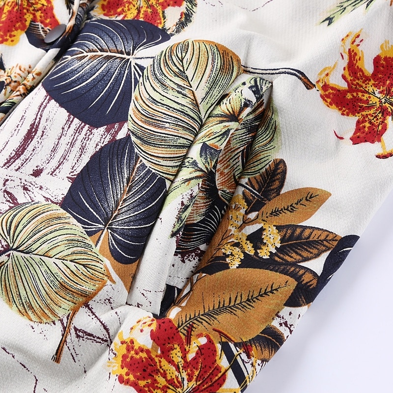 Damen Wintermantel Mantel Kapuzenjacke Warm Bequem Tasche Knöpfe Lässig Blumen Urlaub Ausgehen Wochenende Regulär Kapuzenpullover Normale Passform Langarm Oberbekleidung Weiß Gelb Rote Herbst Winter 2025 - $39.99 –P13