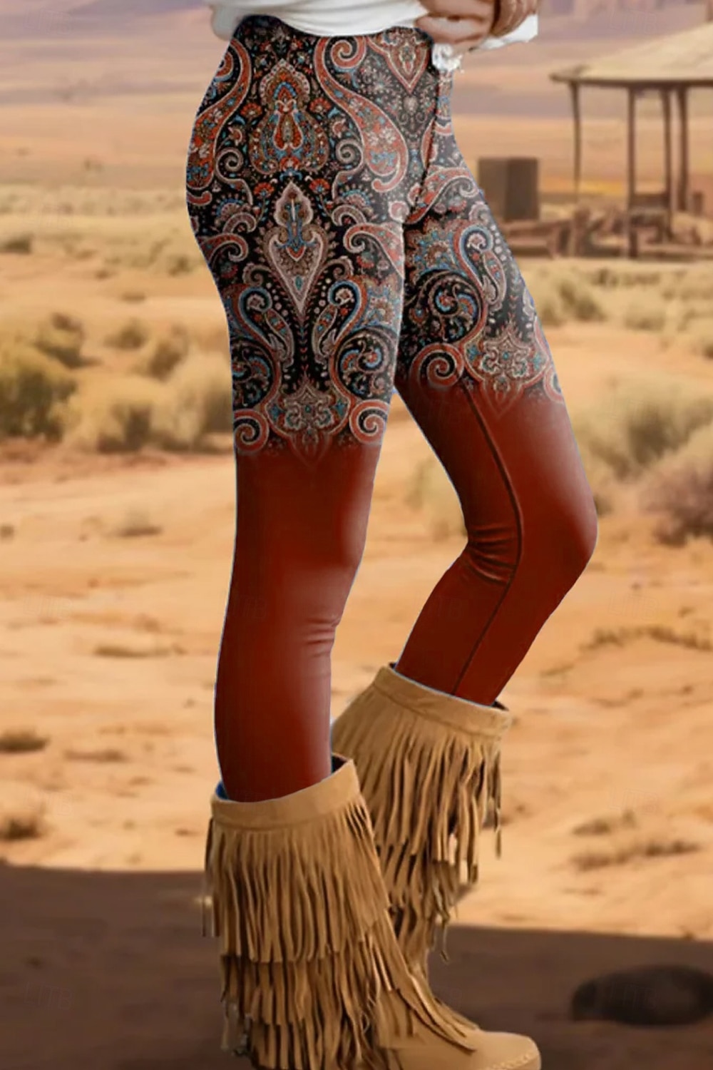 Leggings Boho Viking da donna in stile etnico vintage per le vacanze a lunghezza intera vita alta grafica a gradiente stampa 3D asciugatura rapida traspirante morbidi alta elasticità casual a casa del 2026 a $21.99 –P4