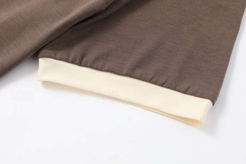 Herre T skjorte Henly-skjorte T-skjorter Kortermet skjorte Kortermet Henley Sommer Vår Fargeblokk Mote Designer Grunnleggende Lapper Feriereise Gate Ut på byen Blå Svart Rosa Topp T-skjorte for menn 2026 - $20.99 –P5